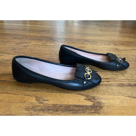 Kate Spade New York Black Horsebit Slip On Loafer Shoes Women's Size 7 - Picture 3 of 9